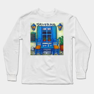 Greek Taverna - Table for Two Long Sleeve T-Shirt